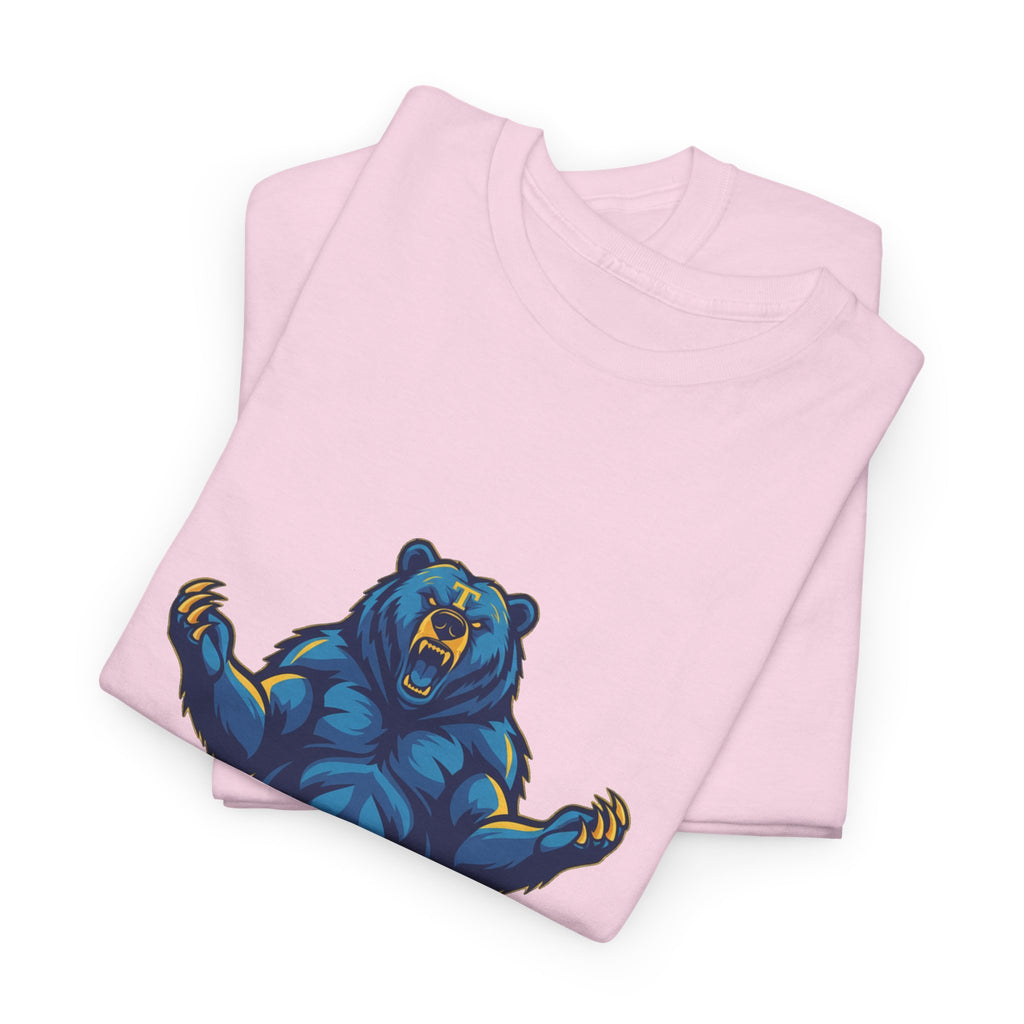 Tahoma Mama Bear T-Shirt — Fierce Blue Bear Graphic Tee for Moms