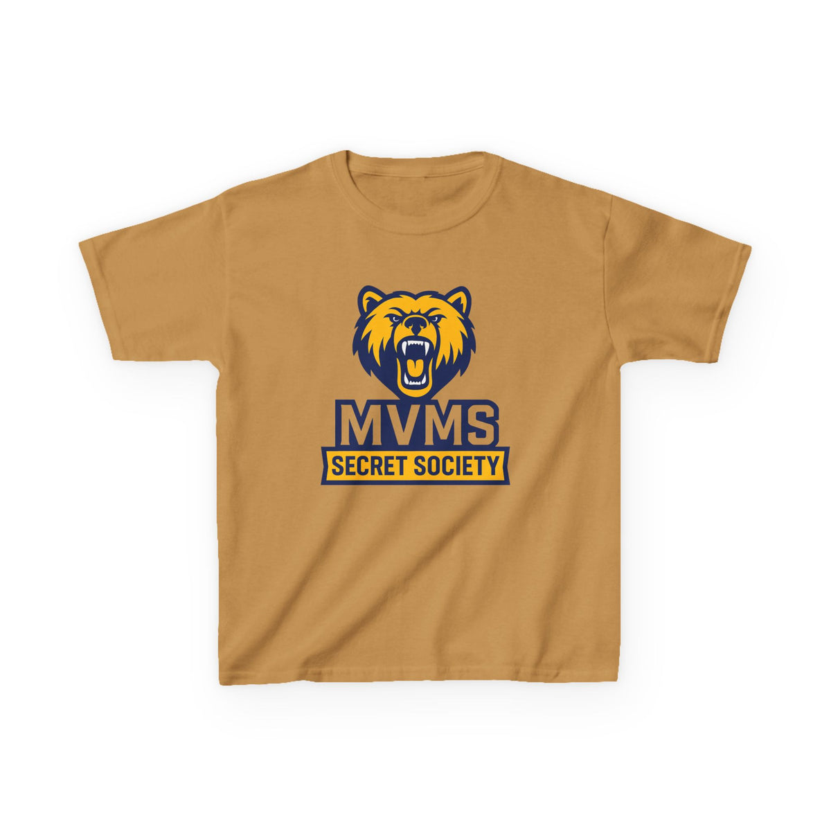 Kids Tee — MVMS Secret Society Bear Logo