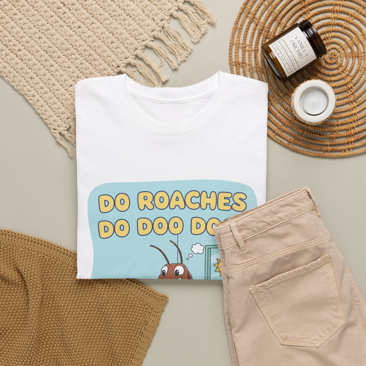Do Roaches Do Doo Doo? Toilet Humor T-Shirt