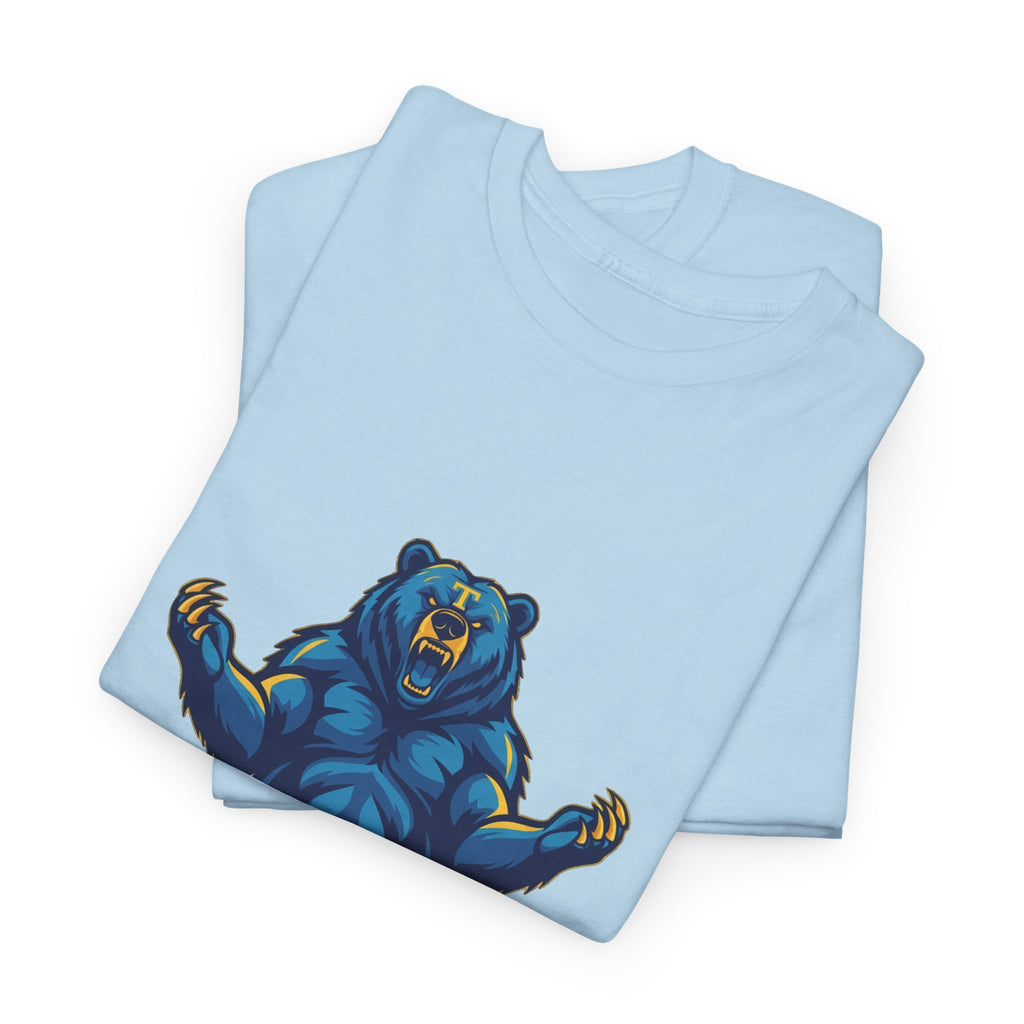 Tahoma Mama Bear T-Shirt — Fierce Blue Bear Graphic Tee for Moms
