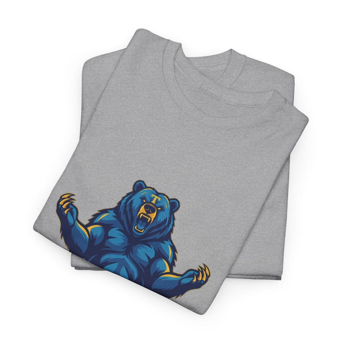 Tahoma Mama Bear T-Shirt — Fierce Blue Bear Graphic Tee for Moms