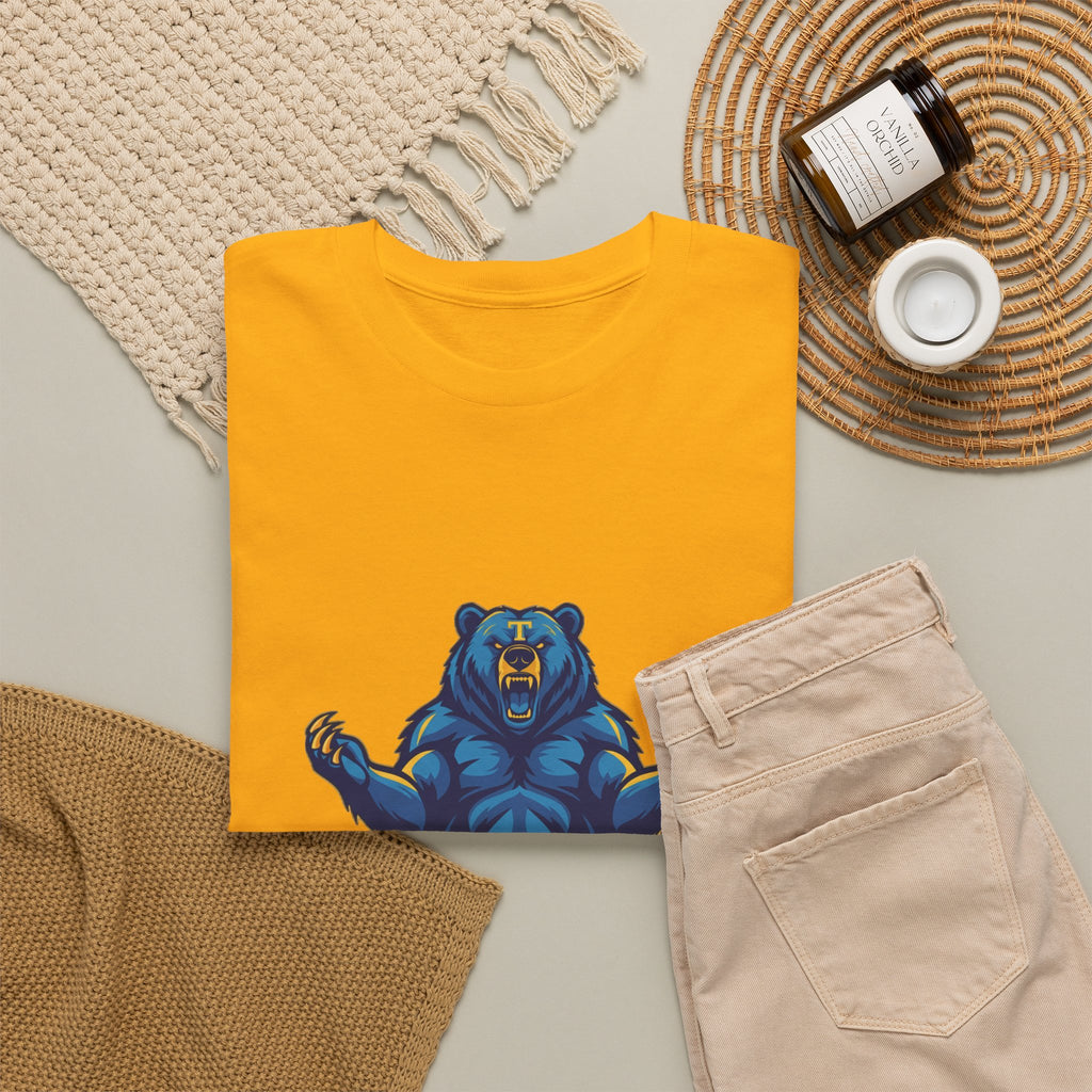 Tahoma Mama Bear T-Shirt — Fierce Blue Bear Graphic Tee for Moms